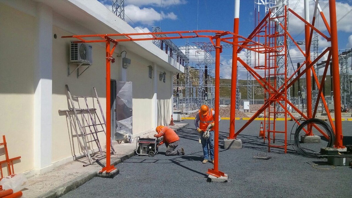 Estructura en subestación